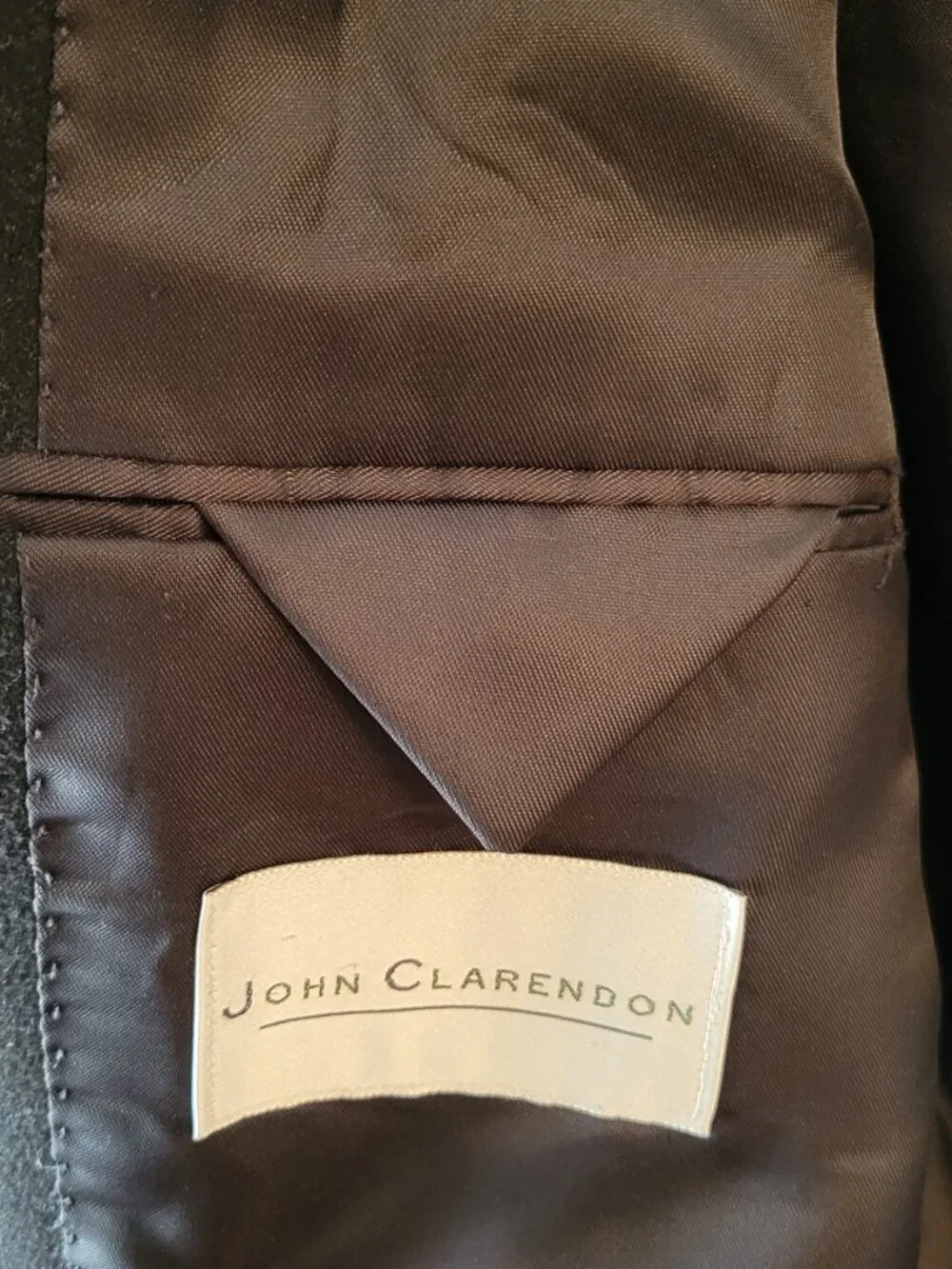 John Clarendon Men's Wool Blazer - 46 L - Gray/Black